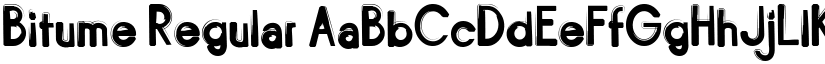 Bitume Regular font