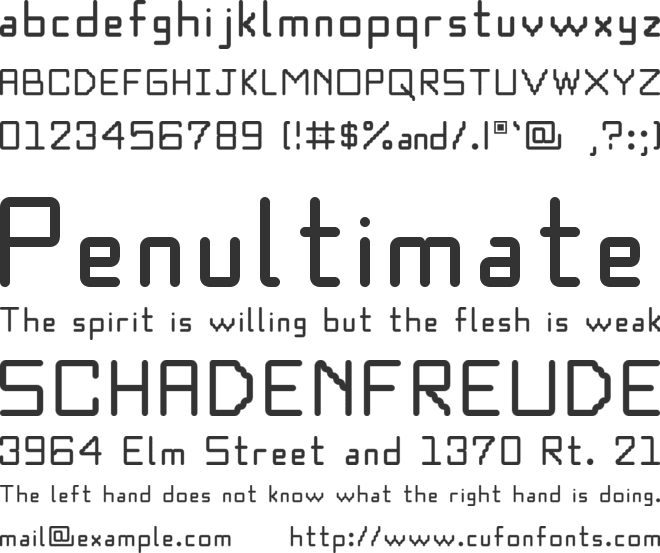 Roundico font preview