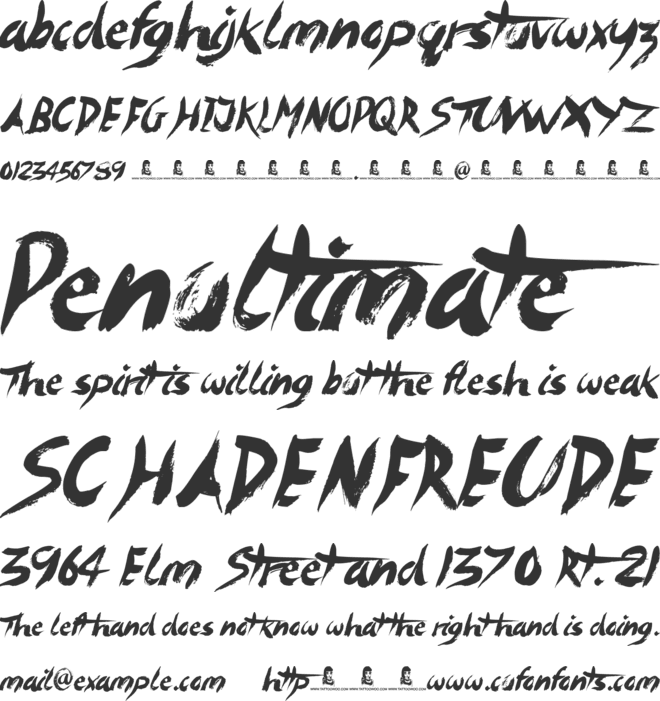 Imagination Station font preview