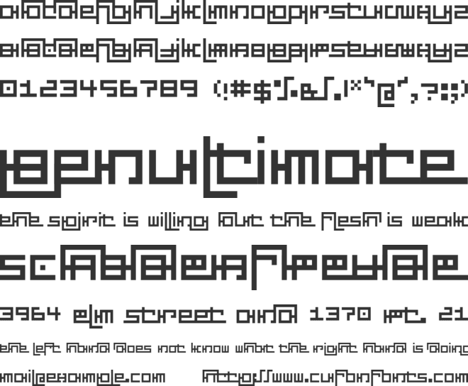 Esperhand font preview