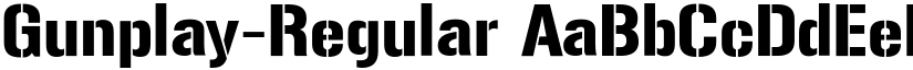 Gunplay-Regular font