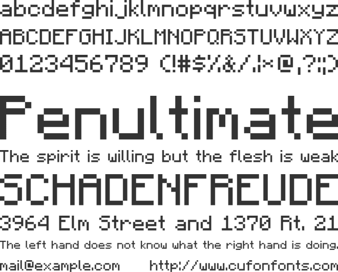 Minecraft Font Download - Fonts4Free