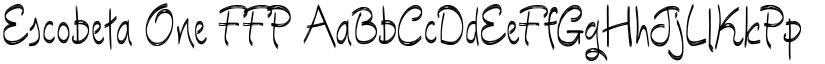 Escobeta One FFP font