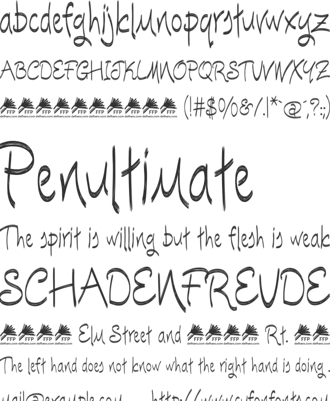 Escobeta One font preview