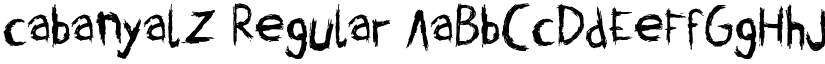 cabanyalZ Regular font