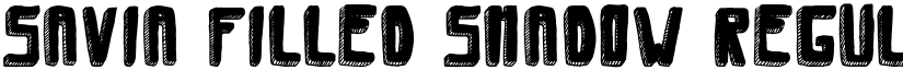 Savia Filled Shadow Regular Filled Shadow font
