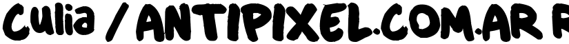 Culia / ANTIPIXEL.COM.AR Regular font