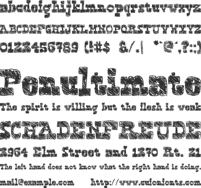 Blockography font preview