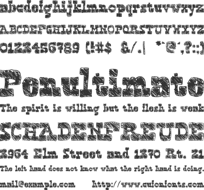 Blockography font preview