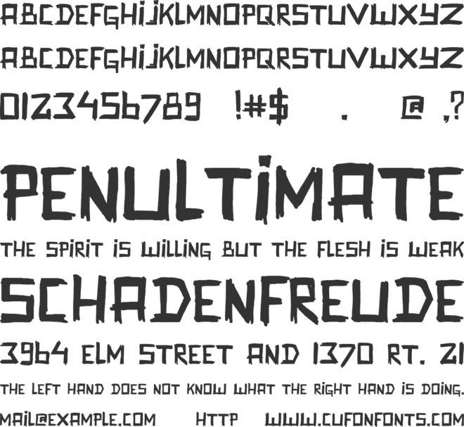 Promenadenmischung font preview