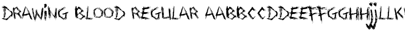 Drawing Blood Regular font