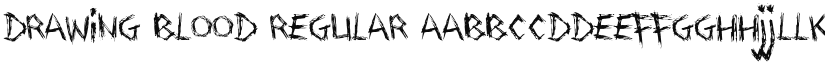 Drawing Blood font download