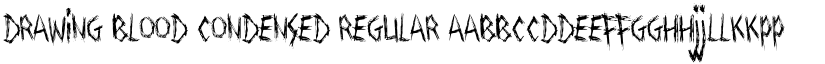 Drawing Blood Condensed Regular font
