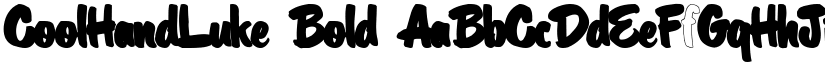 CoolHandLuke Bold font