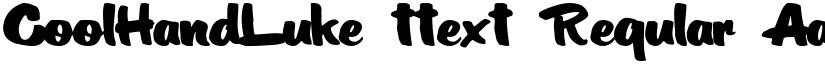 CoolHandLuke ttext Regular font