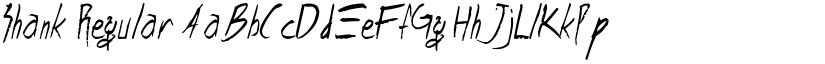 Shank Regular font
