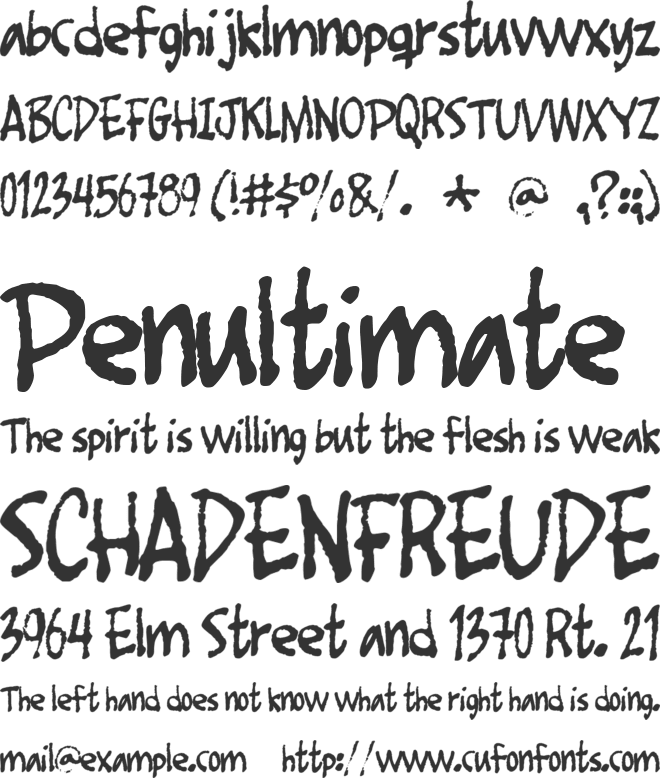 Foot Fight font preview