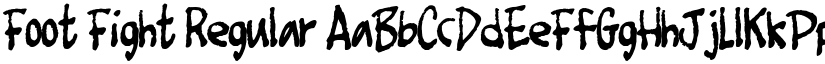 Foot Fight Regular font