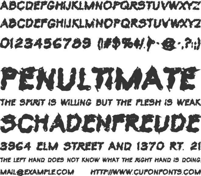 VTC Krinkle-Kut font preview