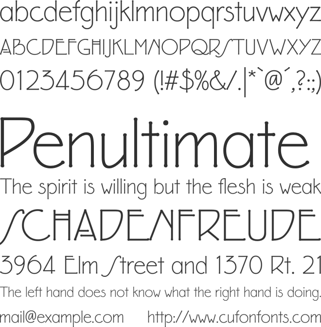 P22 Eaglefeather font preview