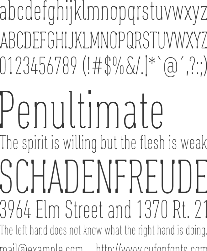 Oaxaqueña Tall font preview