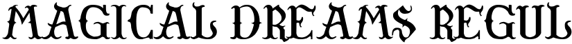 Magical Dreams Regular font
