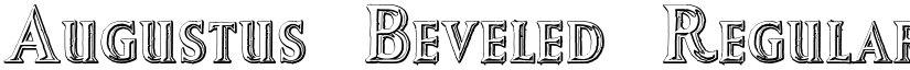 Augustus Beveled Regular font