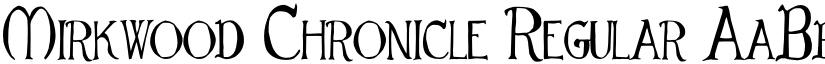 Mirkwood Chronicle Regular font