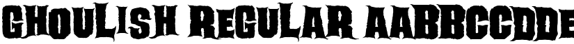 Ghoulish Regular font