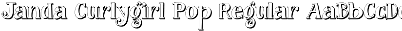 Janda Curlygirl Pop Regular font
