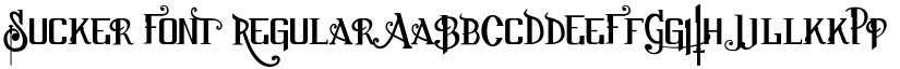 Sucker Font Regular font