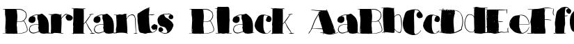 Barkants Black font