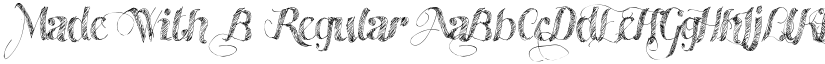 Made With B Regular font