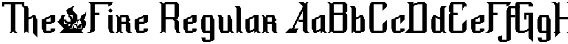 The·Fire Regular font