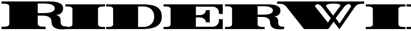 Rider Wide Expanded ExtraBlack font