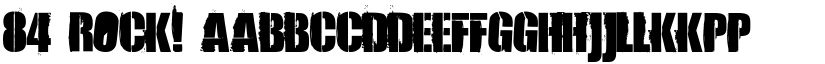 84 Rock! font