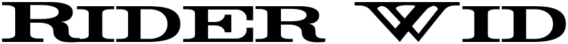 Rider Widest Ultra-expanded Bold font