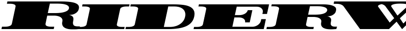 Rider Widest Ultra-expanded ExtraBlack Italic font