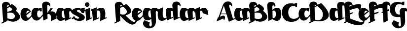Beckasin Regular font