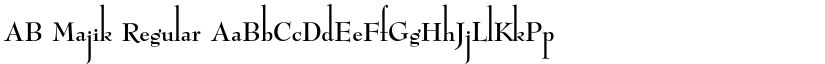 AB Majik Regular font