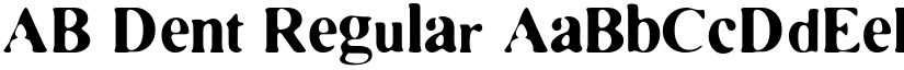 AB Dent Regular font