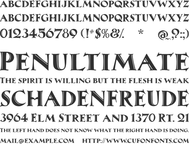 MaximilianAntiqua font preview