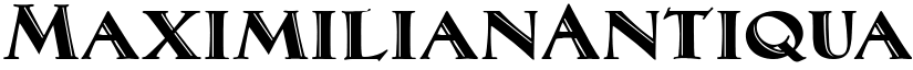 MaximilianAntiqua Regular font