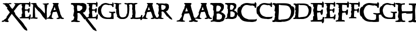 Xena Regular font