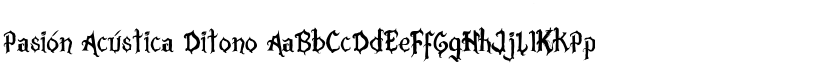 Pasión Acústica Ditono font