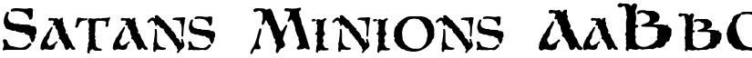 Satans Minions font