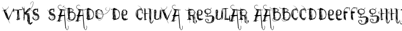 vtks sábado de chuva Regular font