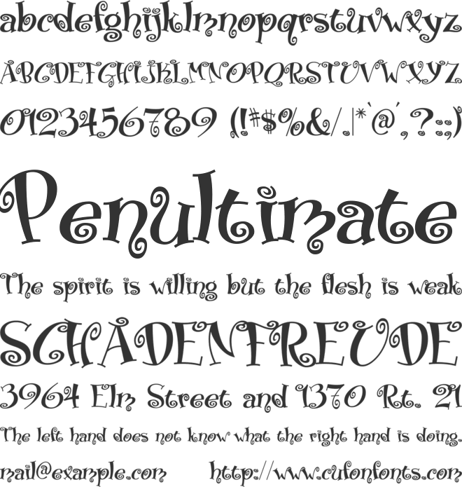 Matreshka font preview