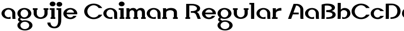 aguije Caiman Regular font