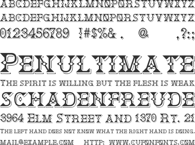 Deborah Fancy Dress font preview